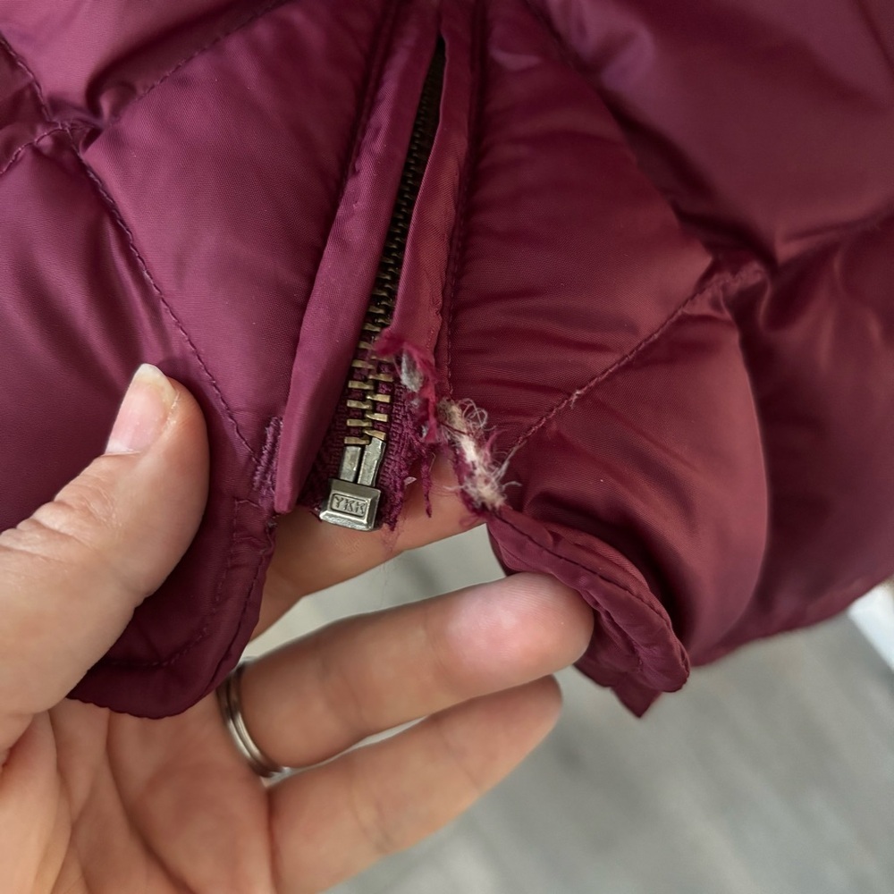 Eddie Bauer Maroon Goose Down Vest - Picture 8 of 8